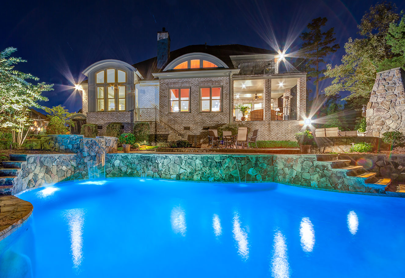 Residential twilight photography by Jesse Samples Allen Tate Realtors